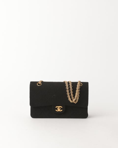 CHANEL Classic Jersey Medium Double Flap Bag