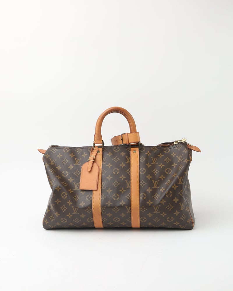 LOUIS VUITTON Monogram Keepall 45 Weekend Bag