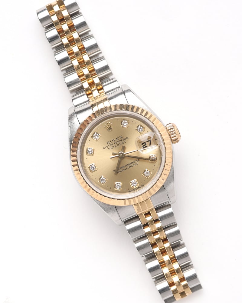 ROLEX Lady-Datejust 26mm Ref 69173 Diamond Dial 1996 Watch