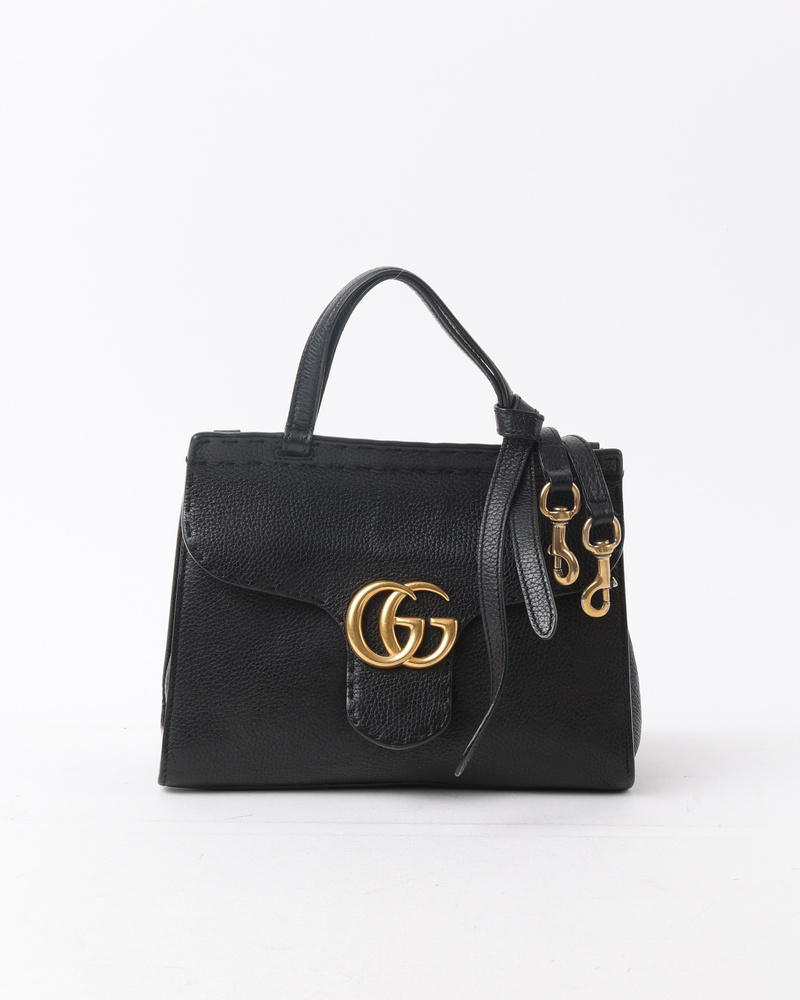 GUCCI Mini GG Marmont Top Handle Bag