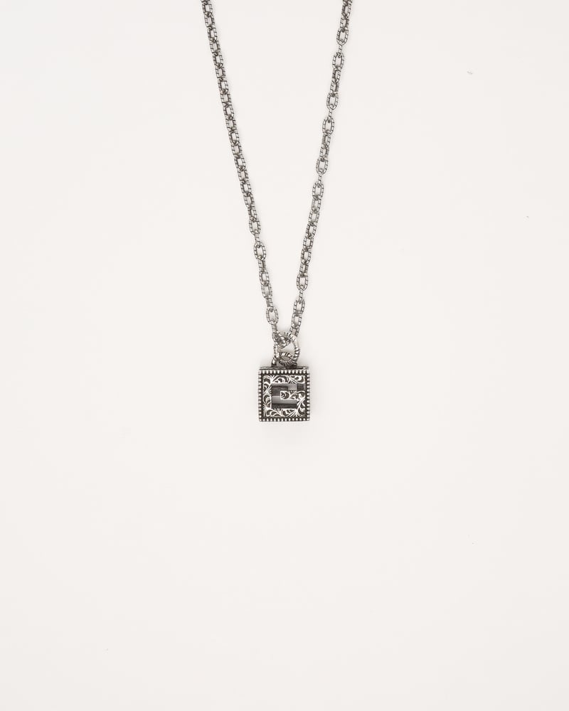 GUCCI Interlocking G Arabesque Cube Necklace