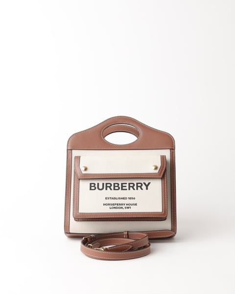 BURBERRY Mini Two Tone Bag