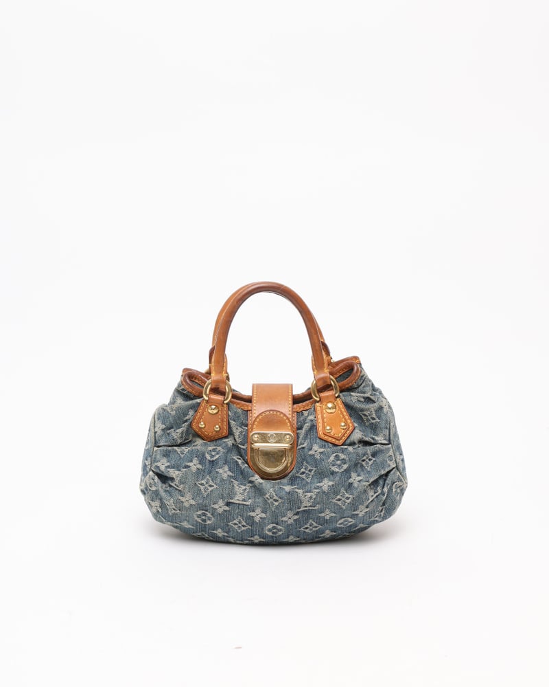 LOUIS VUITTON Denim Pleaty Bag