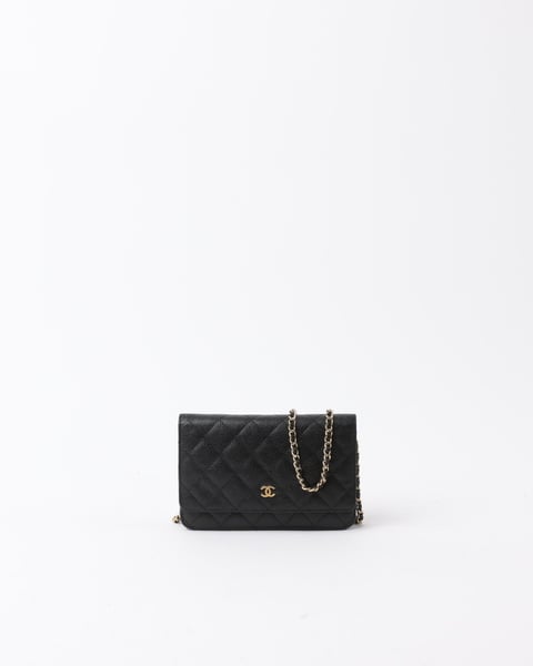 CHANEL Caviar Wallet On Chain Bag