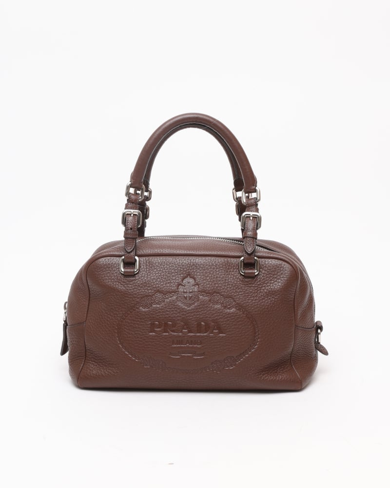 PRADA Bauletto Logo Bag