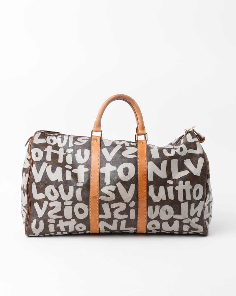 LOUIS VUITTON Keepall 50 Graffiti Weekend Bag