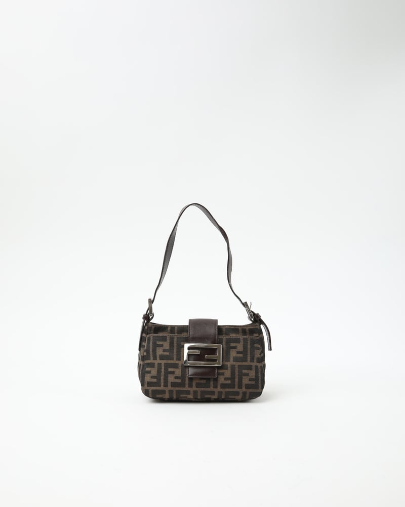 FENDI Mini Zucca Baguette Bag