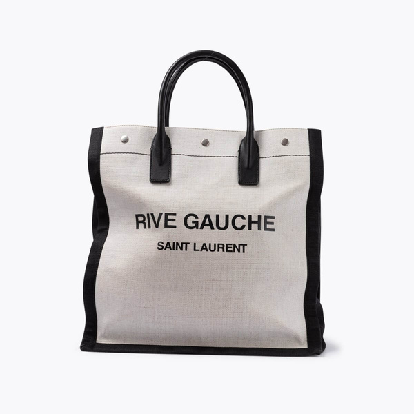 SAINT LAURENT Rive Gauche Canvas Tote Bag