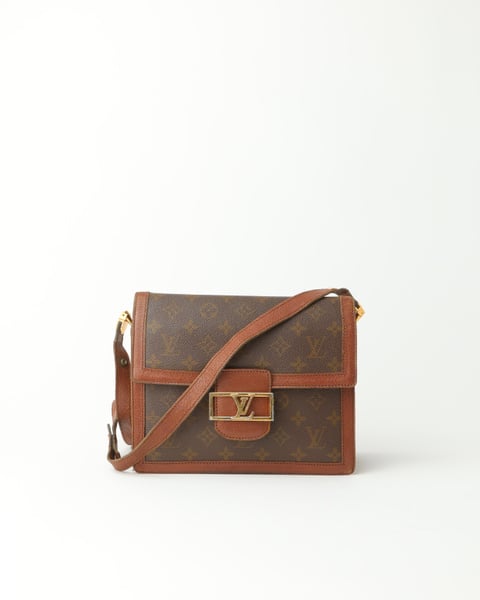 LOUIS VUITTON Monogram Sac Dauphine MM Shoulder Bag