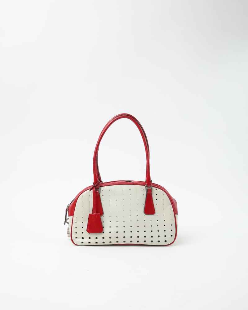 PRADA Perforated Vitello Bag