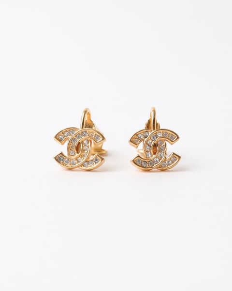 CHANEL CC Rhinestone Earring