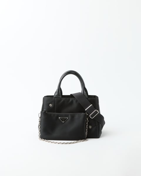 PRADA Tessuto Chain Double Bag