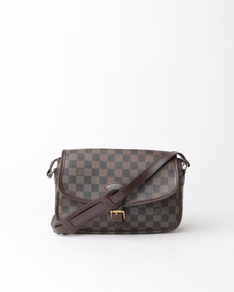 LOUIS VUITTON Damier Ebene Sologne Shoulder Bag