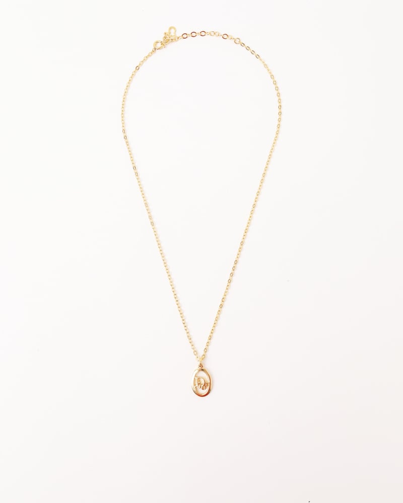 CHRISTIAN DIOR Diorissimo Logo Necklace