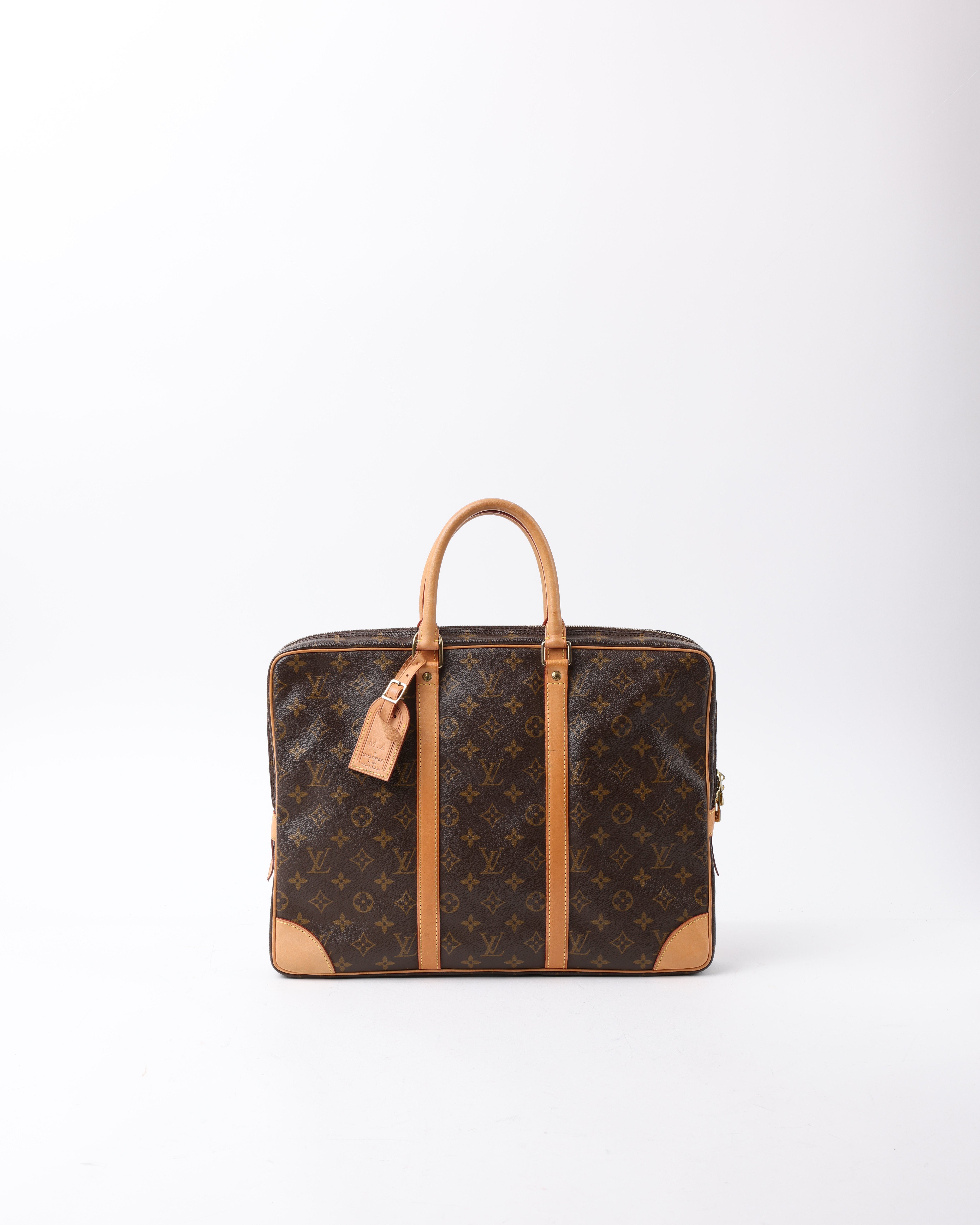 LOUIS VUITTON Monogram Porte Document Voyage Bag