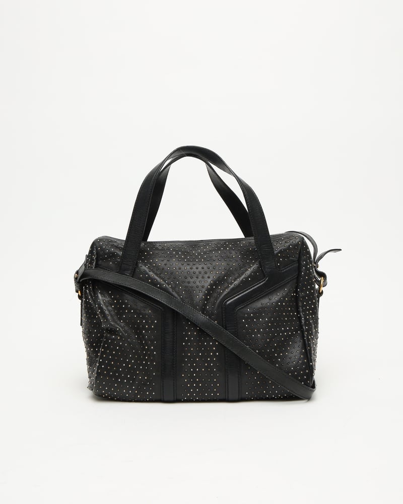 SAINT LAURENT Studded Easy Y Boston Bag