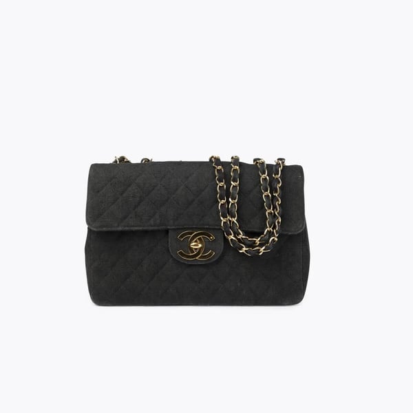 CHANEL Maxi Single Tweed Flap Bag