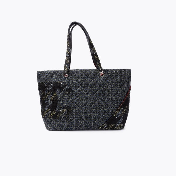 CHANEL Tweed Cambon Tote Bag