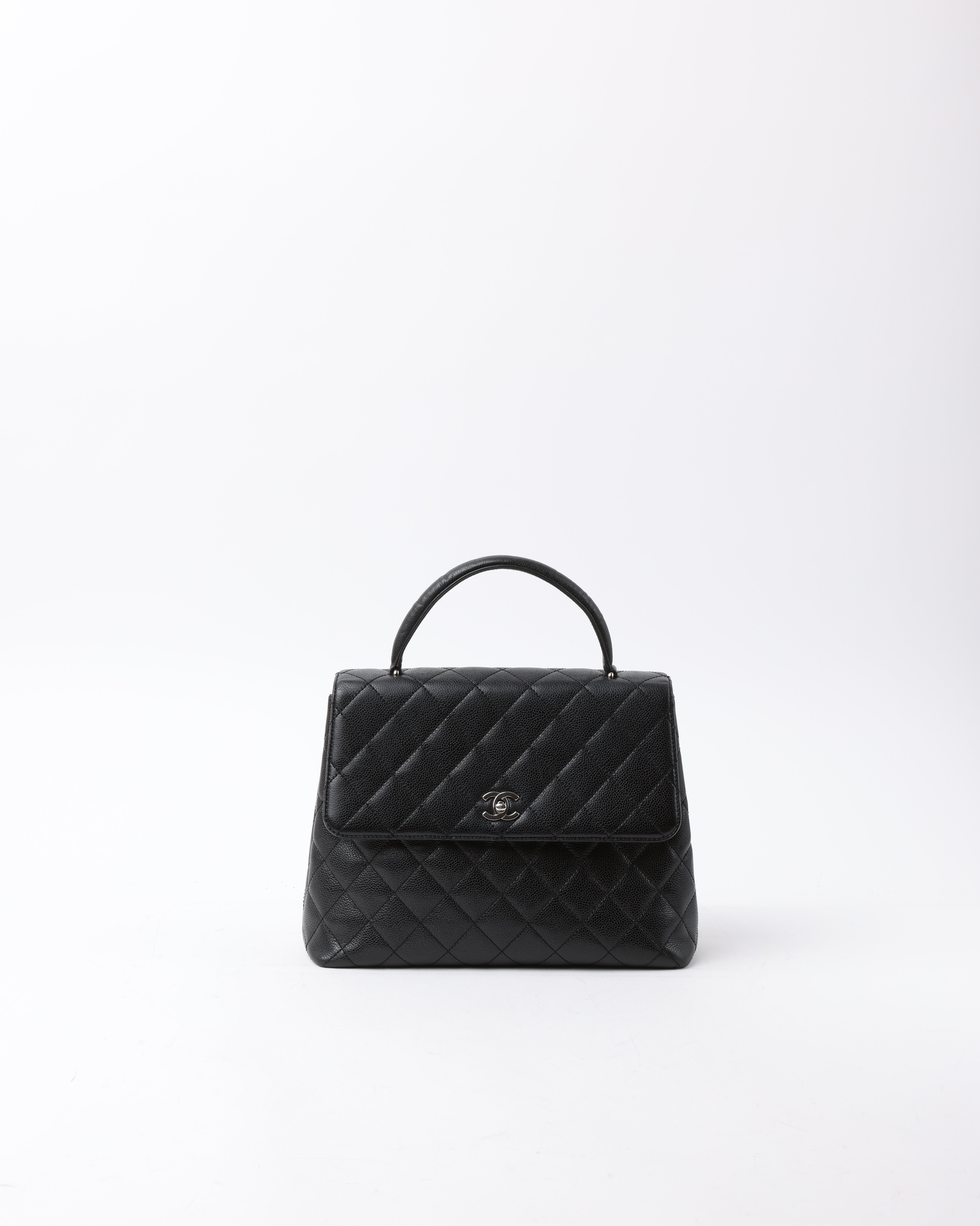 CHANEL Caviar Kelly Top Handle Bag