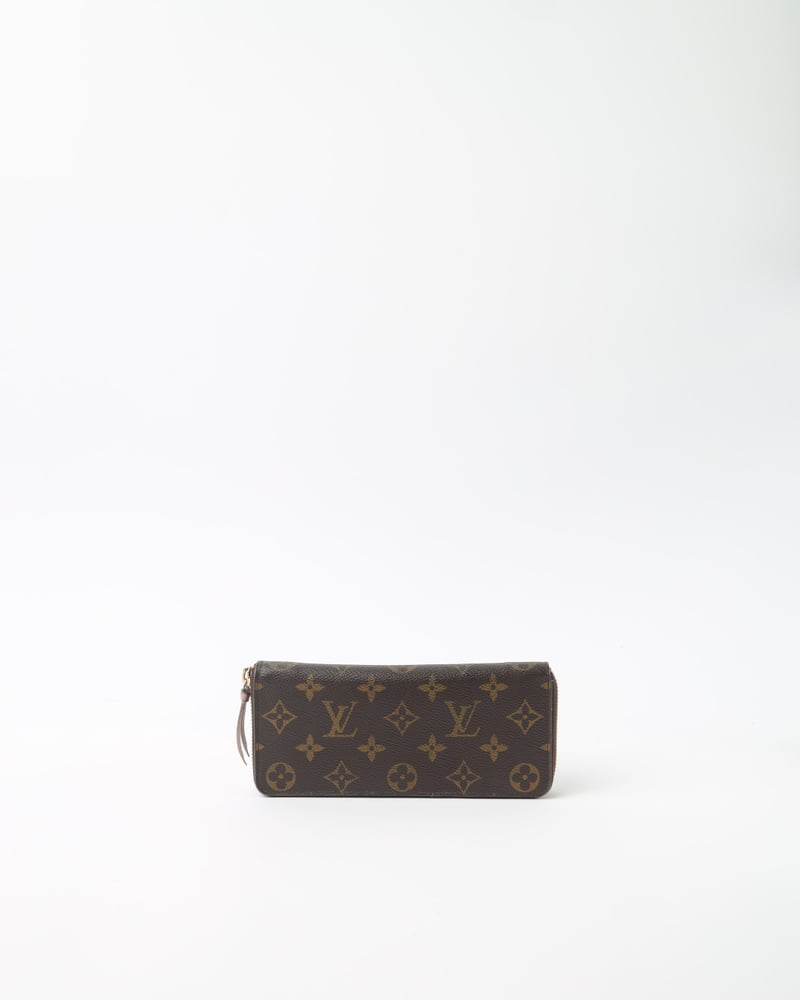 LOUIS VUITTON Monogram Clémence Rose Ballerine Wallet