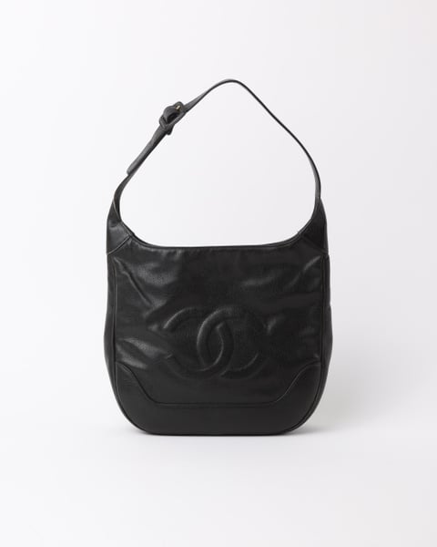 CHANEL CC Caviar Hobo Bag