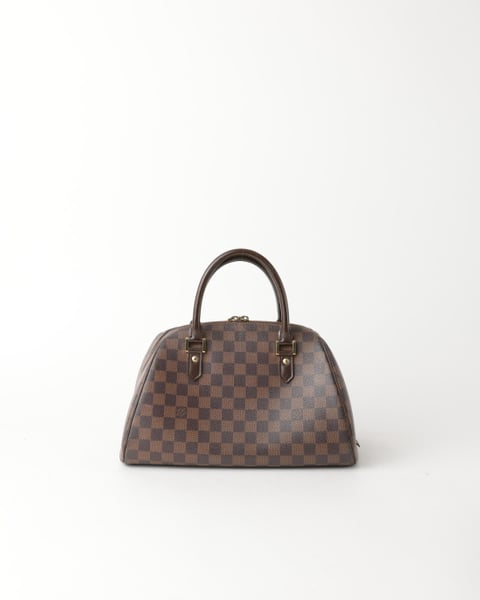 LOUIS VUITTON Damier Ebene Ribera MM Handbag