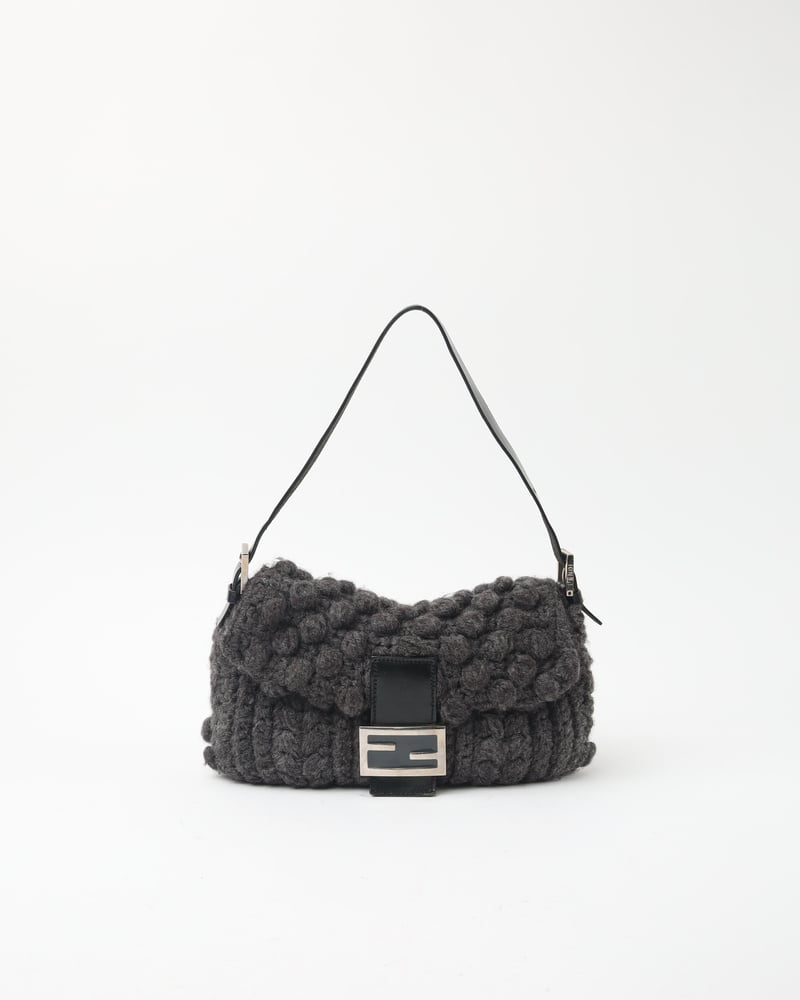 FENDI Knitted Baguette Bag