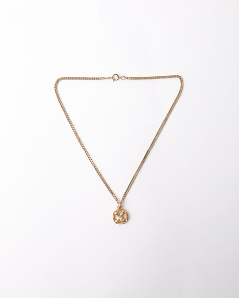 CELINE Triomphe Macadam Necklace