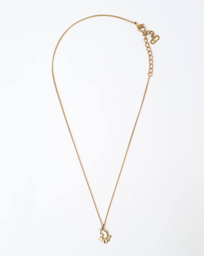 CHRISTIAN DIOR Diorissimo Logo Necklace