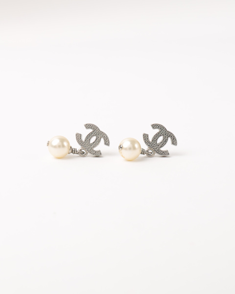 CHANEL Coco Mark Faux Pearl Earrings