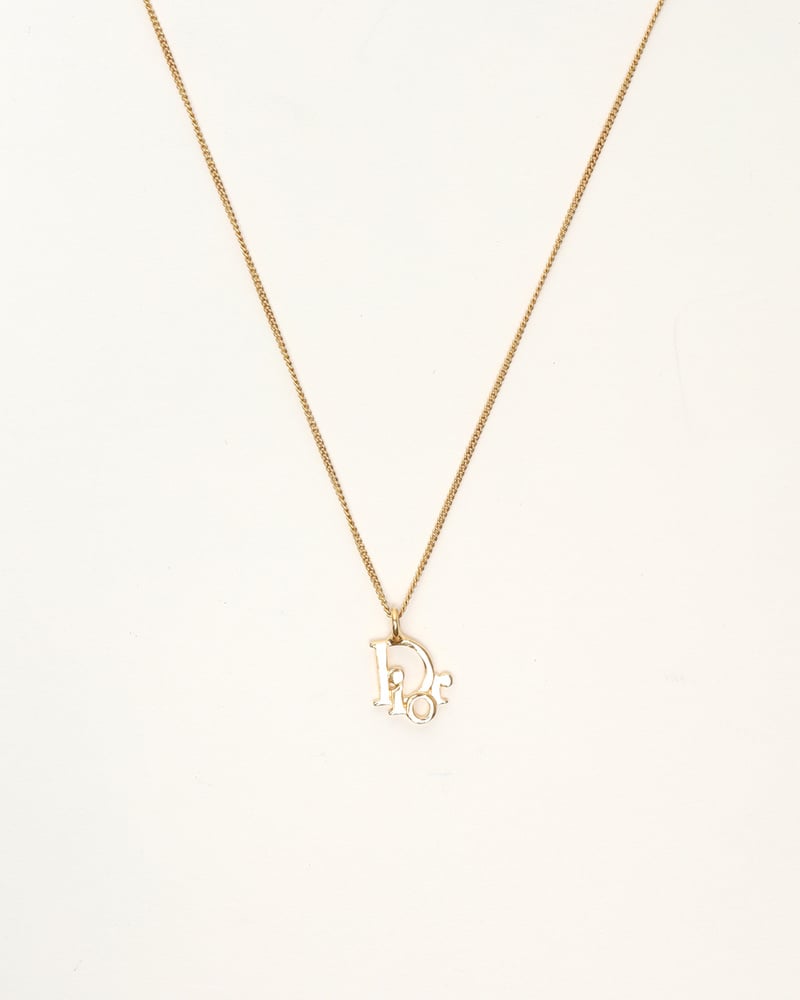 CHRISTIAN DIOR Diorissimo Logo Necklace