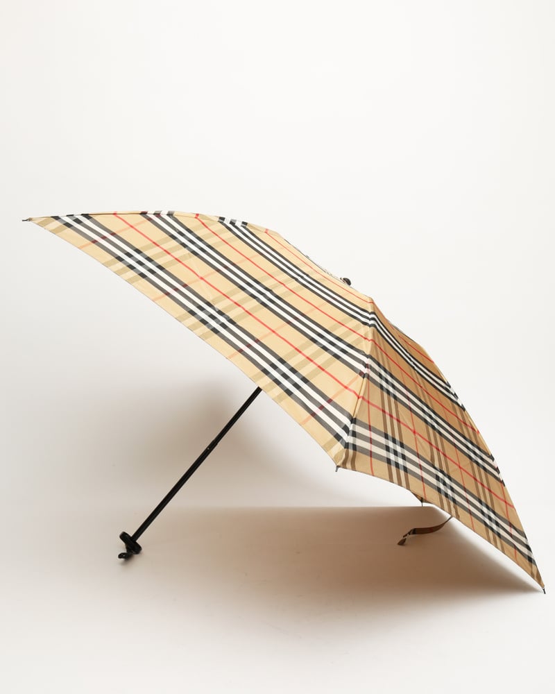 BURBERRY Nova Check Folding Umbrella