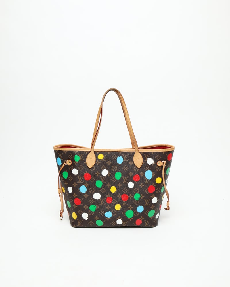 LOUIS VUITTON Yayoi Kusama Neverfull DOT MM Tote Bag