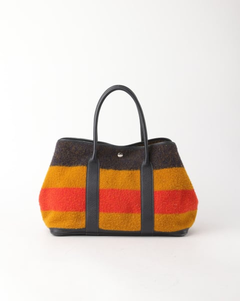 HERMÈS Garden Party Tweed Tote Bag