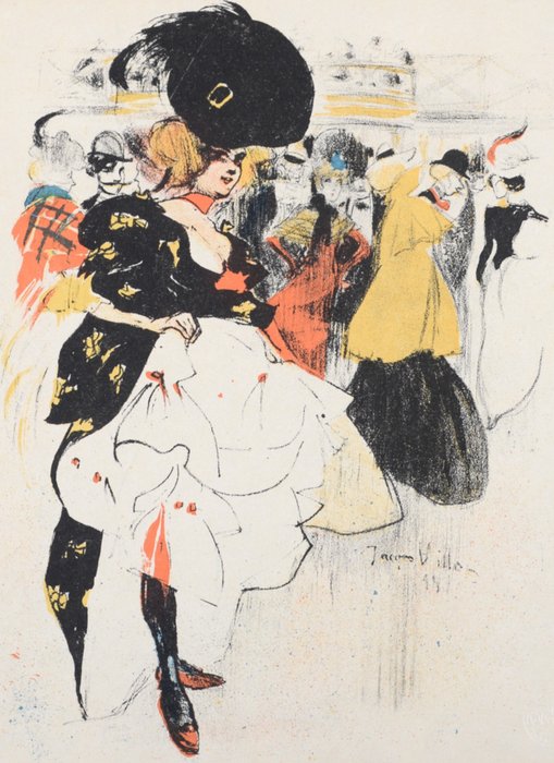 Jacques Villon (1875-1963) - Danseuse au Moulin Rouge