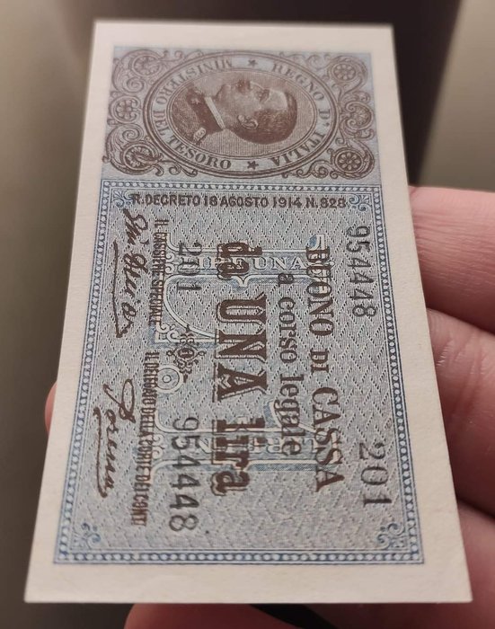 Italien. 1 Lira 10/07/1921