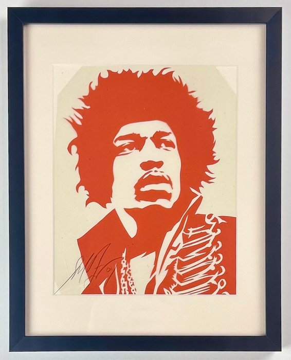 Shepard Fairey (OBEY) (1970) - Original Jimi Hendrix - Rubylith