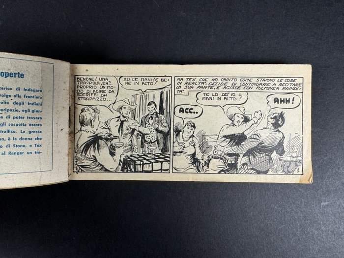 Tex, Raccoltina Serie Bianca n. 5 - "A Carte Scoperte" - 1 Comic - Første udgave - 1951