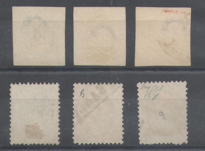 Holland 1852/1864 - Kong Vilhelm III - NVPH 1/3 + 4/6