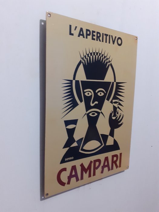 Davide Campari S.p.a Milano - Fortunato Depero - Reklameplakat - Jern