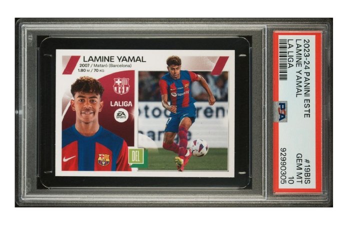 2023/24 Panini Liga Este Lamine Yamal #19 BIS - Rookie PSA 10 - 1 Graded card