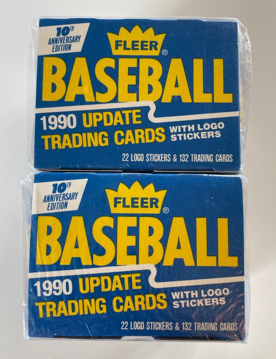 1990 Fleer Baseball - Update - 2 Complete Set - Glimrende (EX)