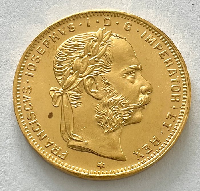 Østrig. 8 Florins/20 Francs 1892 - Franz Joseph I. (Neuprägung)