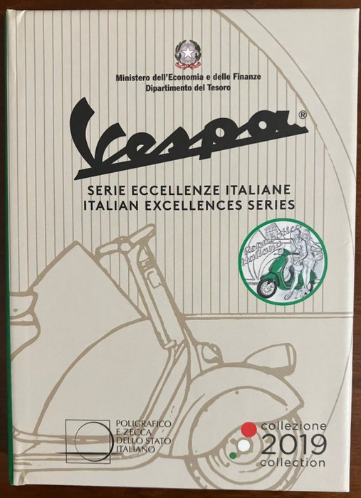 Italien. 5 Euro 2019 "Vespa" - Green Version