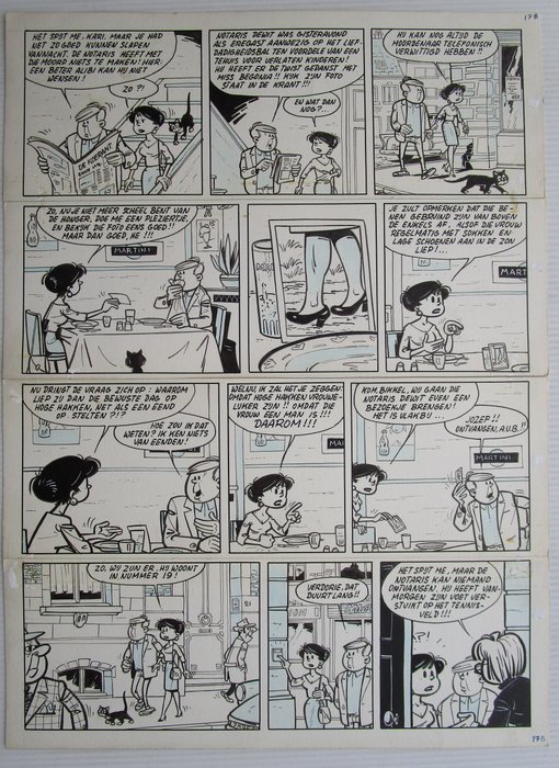 Mau, Bob - 1 Original page - Kari Lente - De kidnappers - 1960