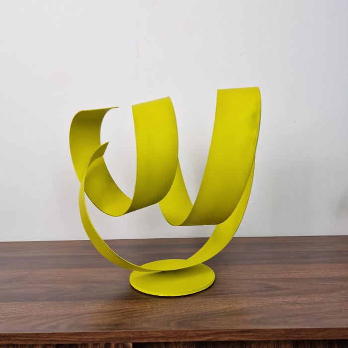 José Soler Art - Mustard Yellow. Base (Table Sculpture)