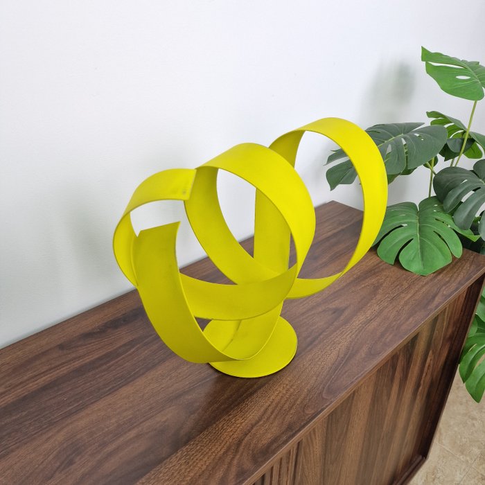 José Soler Art - Mustard Yellow. Base (Table Sculpture)