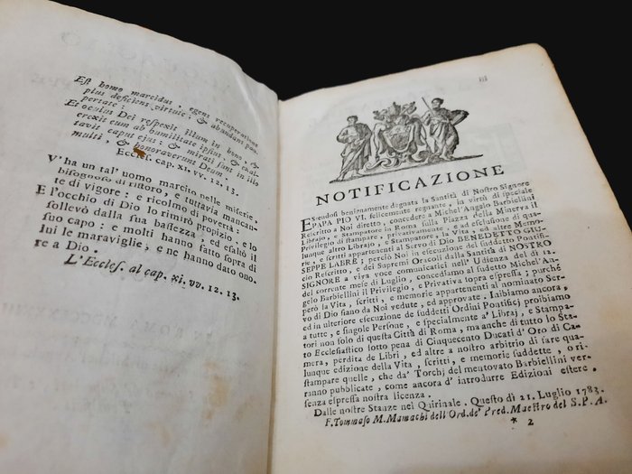 Giuseppe Loreto Marconi - Ragguaglio della vita del servo di Dio Benedetto Giuseppe Labre - 1783