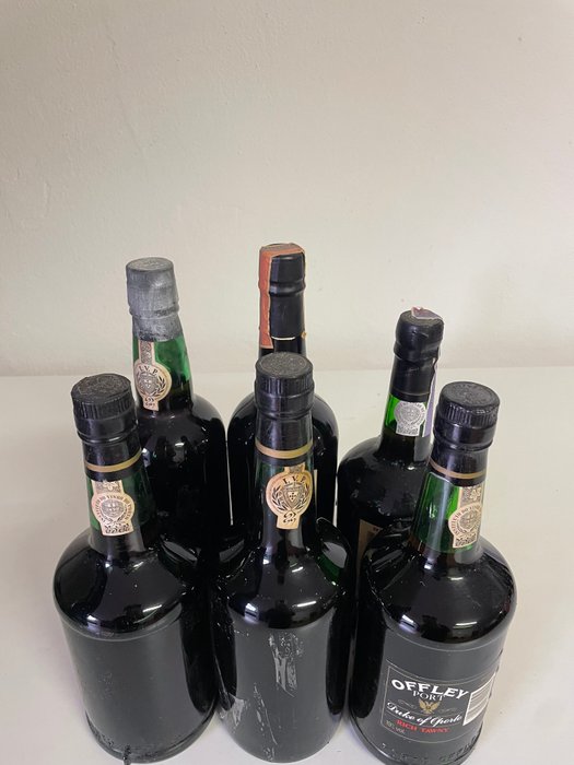 1994 Fonseca 'Quinta do Panascal' Vintage Port, Sandeman Ruby Port  Offley Tawny/Ruby Port (4x) -  Porto  - 6 Flasker (0,75 L)