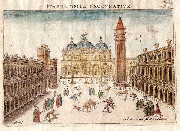 Europa - Italien / Venezia / Piazza San Marco; M. Cadorin - Piazza delle Procurative - 1651-1660